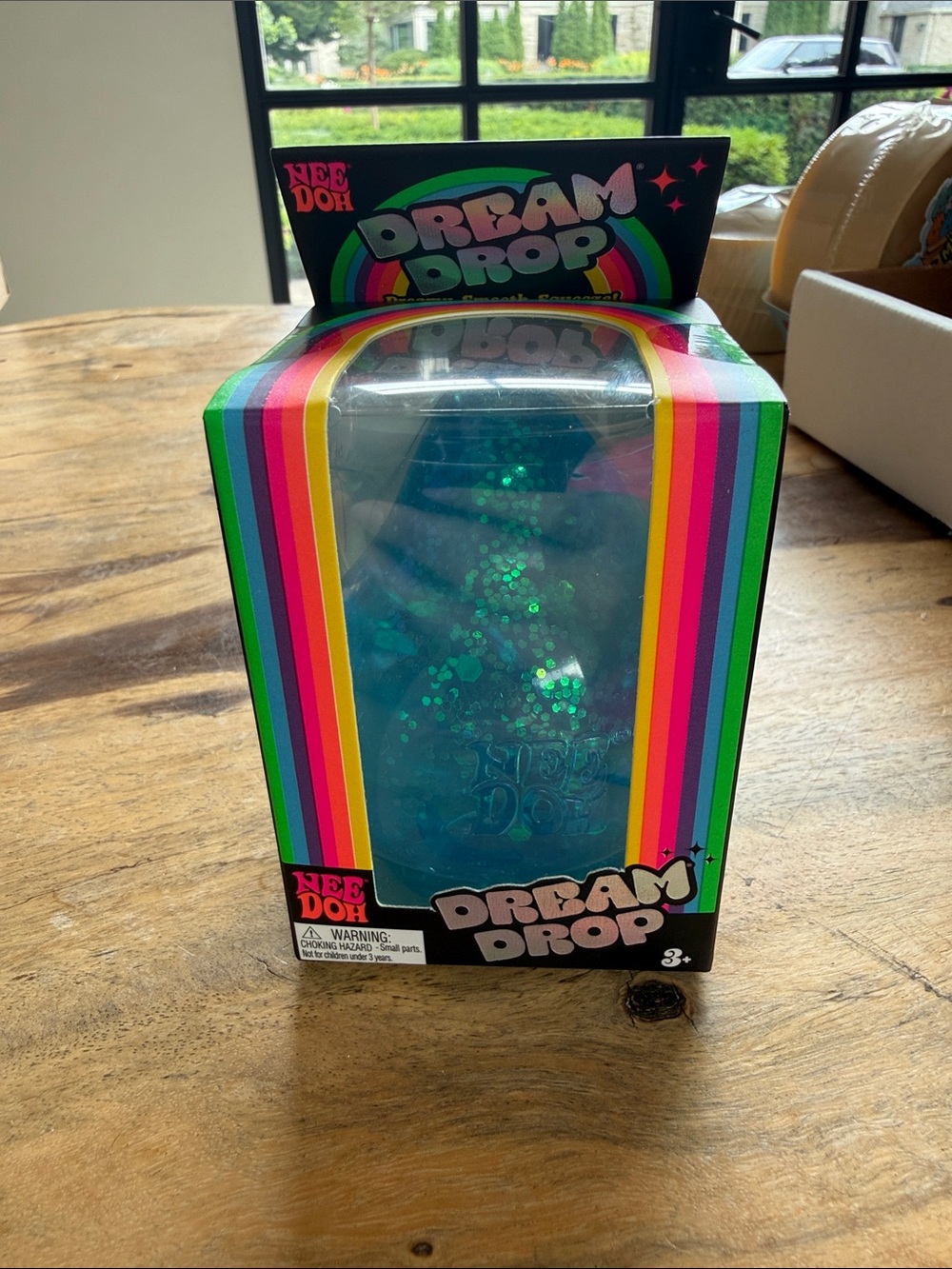 Dream Drop Blue Glitter Stress Toy NEEDOH